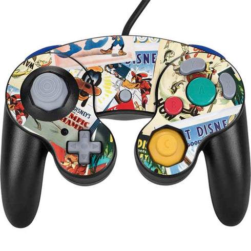 Disney Friends Retro Goofy Stamps Art Nintendo GameCube Controller Skin