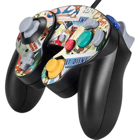 Disney Friends Retro Goofy Stamps Art Nintendo GameCube Controller Skin