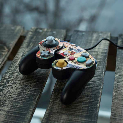 Disney Friends Retro Goofy Stamps Art Nintendo GameCube Controller Skin