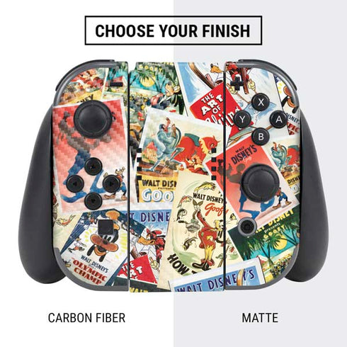 Disney Friends Retro Goofy Stamps Art Nintendo Switch Bundle Skin