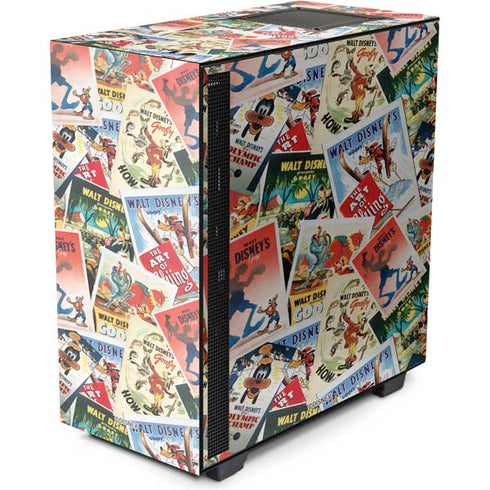 Disney Friends Retro Goofy Stamps Art NZXT H510 Compact ATX Mid-Tower Case Skin