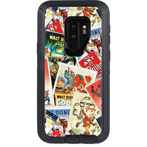 Disney Friends Retro Goofy Stamps Art Otterbox Defender Galaxy Skin