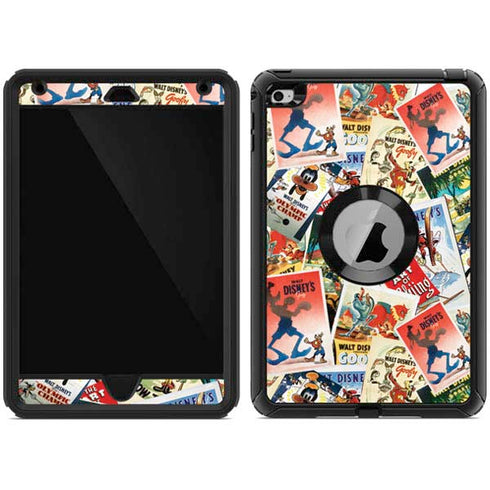Disney Friends Retro Goofy Stamps Art Otterbox Defender iPad Skin