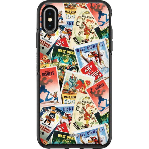 Disney Friends Retro Goofy Stamps Art Otterbox Symmetry iPhone Skin
