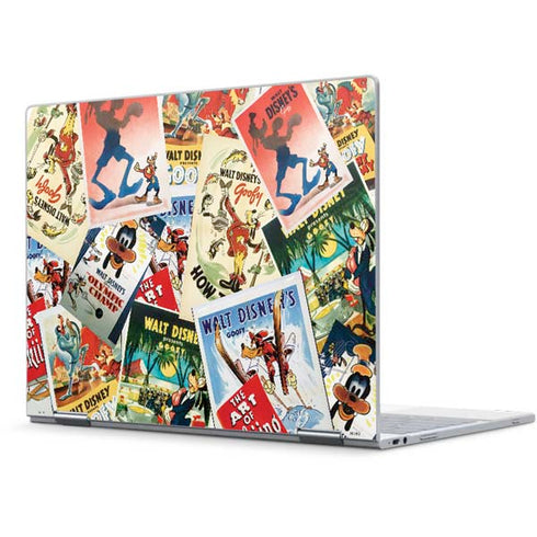 Disney Friends Retro Goofy Stamps Art Pixelbook Skin