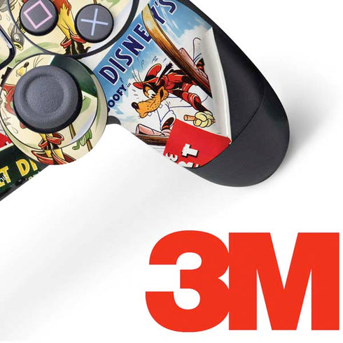 Disney Friends Retro Goofy Stamps Art PS4 Pro/Slim Controller Skin