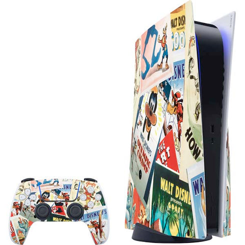 Disney Friends Retro Goofy Stamps Art PS5 Bundle Skin
