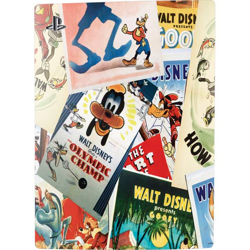 Disney Friends Retro Goofy Stamps Art PS5 Console Skin