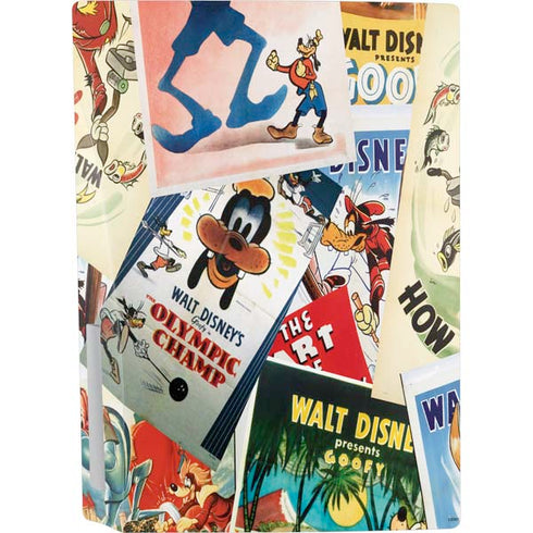 Disney Friends Retro Goofy Stamps Art PS5 Console Skin