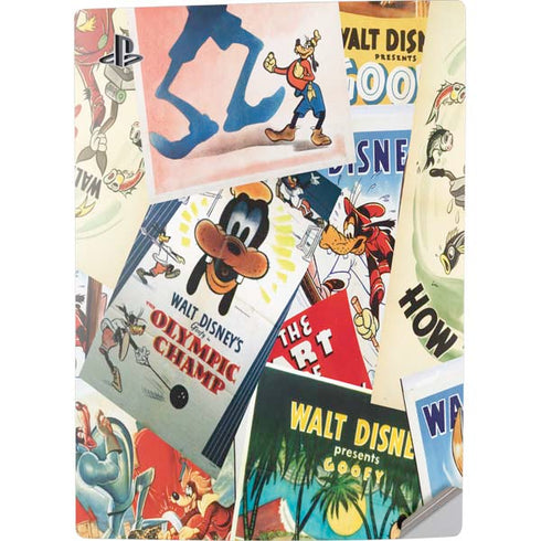 Disney Friends Retro Goofy Stamps Art PS5 Digital Edition Console Skin
