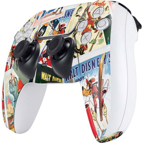 Disney Friends Retro Goofy Stamps Art PS5 Controller Skin