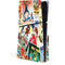 Disney Friends Retro Goofy Stamps Art PS5 Slim Disk Console Skin