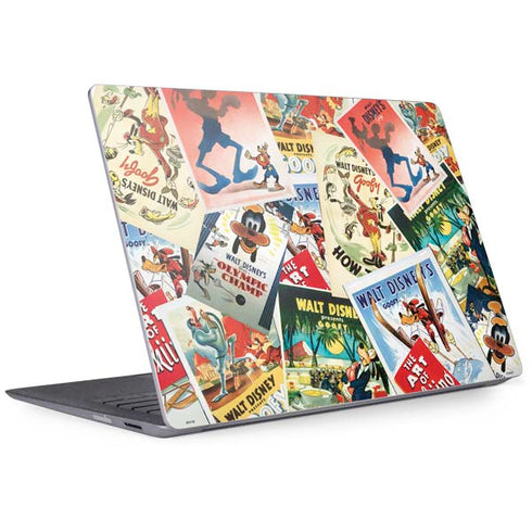 Disney Friends Retro Goofy Stamps Art Surface Laptop 2 Skin