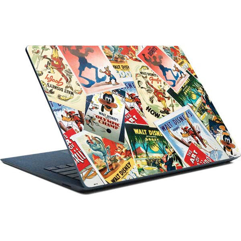Disney Friends Retro Goofy Stamps Art Surface Laptop Skin