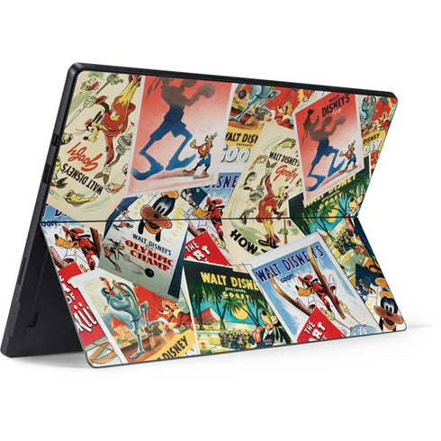 Disney Friends Retro Goofy Stamps Art Surface Pro 7 Skin