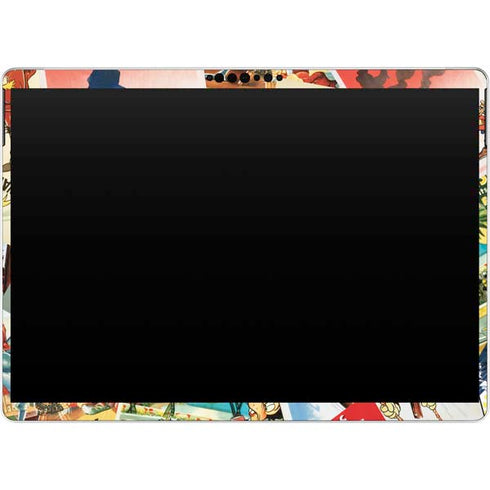 Disney Friends Retro Goofy Stamps Art Surface Pro 8 Skin