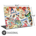 Disney Friends Retro Goofy Stamps Art Universal Laptop 13in (10.6 x 7.6in) Skin