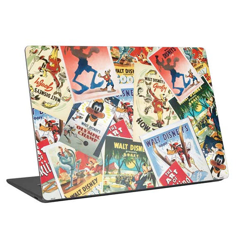 Disney Friends Retro Goofy Stamps Art Universal Laptop 17in (13.8 x 10in) Skin