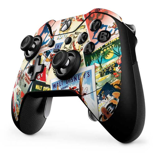 Disney Friends Retro Goofy Stamps Art Xbox One Elite Controller Skin