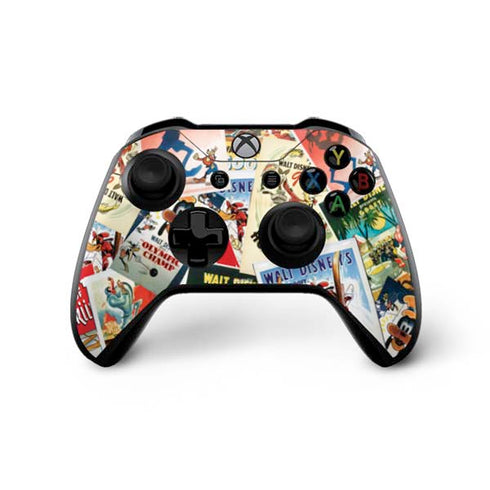 Disney Friends Retro Goofy Stamps Art Xbox One X Controller Skin