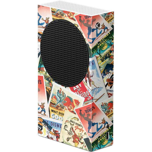 Disney Friends Retro Goofy Stamps Art Xbox Series S Console Skin