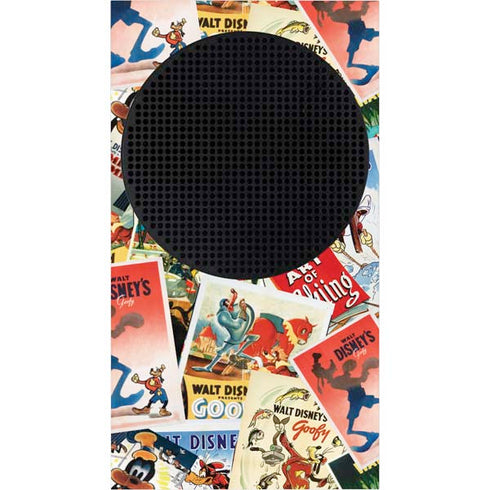 Disney Friends Retro Goofy Stamps Art Xbox Series S Console Skin