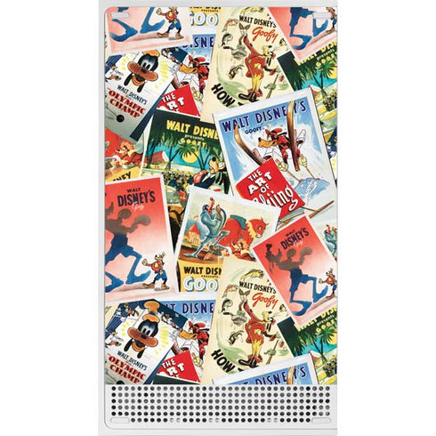 Disney Friends Retro Goofy Stamps Art Xbox Series S Console Skin