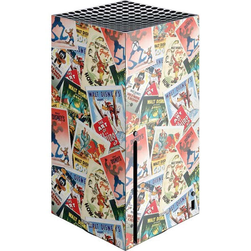 Disney Friends Retro Goofy Stamps Art Xbox Series X Console Skin