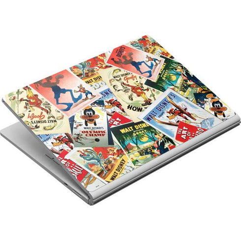 Disney Friends Retro Goofy Stamps Art Surface Book Skin
