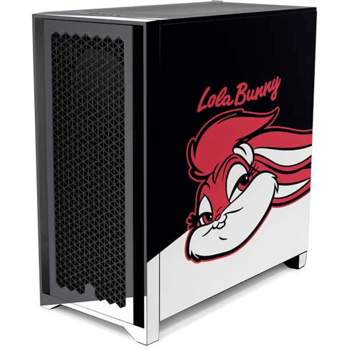 Looney Tunes Retro Lola Bunny Corsair 4000D Tempered Glass Mid-Tower ATX Case Skin