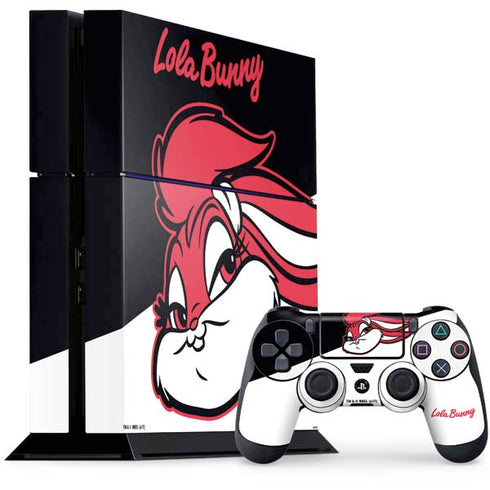 Looney Tunes Retro Lola Bunny PS4 Console and Controller Bundle Skin