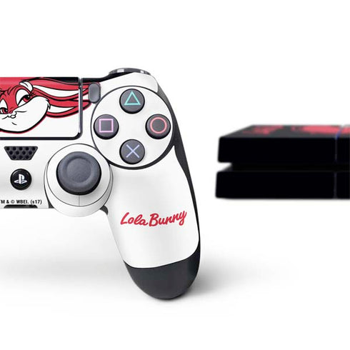Looney Tunes Retro Lola Bunny PS4 Console and Controller Bundle Skin