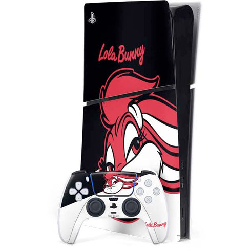 Looney Tunes Retro Lola Bunny PS5 Slim Digital Edition Bundle Skin