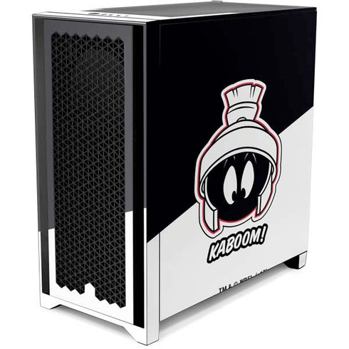 Looney Tunes Retro Marvin The Martian Corsair 4000D Tempered Glass Mid-Tower ATX Case Skin