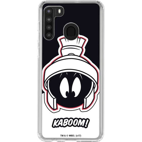 Looney Tunes Retro Marvin The Martian Galaxy A21 Clear Case