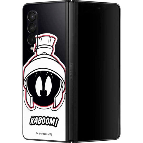 Looney Tunes Retro Marvin The Martian Galaxy Z Fold3 5G Skin