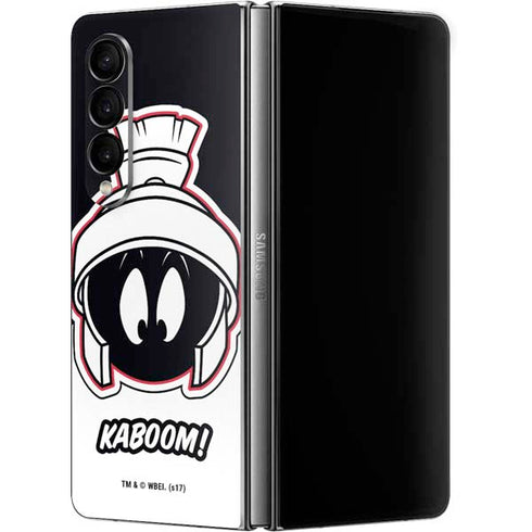 Looney Tunes Retro Marvin The Martian Galaxy Z Fold4 5G Skin