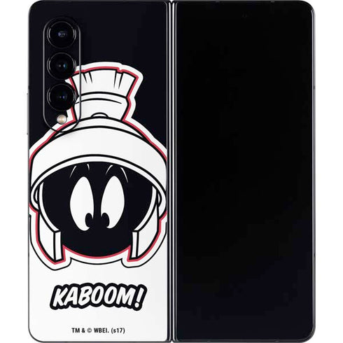 Looney Tunes Retro Marvin The Martian Galaxy Z Fold4 5G Skin