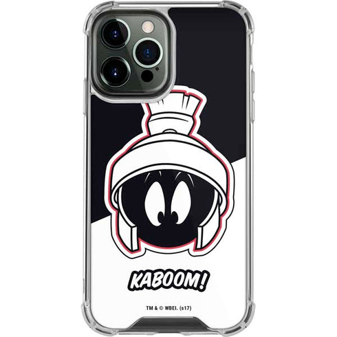 Looney Tunes Retro Marvin The Martian iPhone 14 Pro Max Clear Case