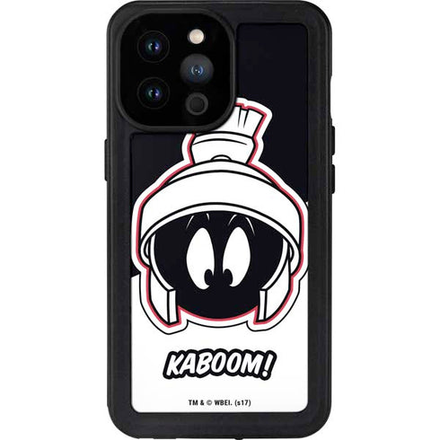 Looney Tunes Retro Marvin The Martian iPhone 14 Pro Max Waterproof Case