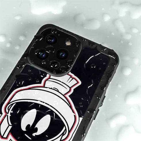 Looney Tunes Retro Marvin The Martian iPhone 14 Pro Max Waterproof Case
