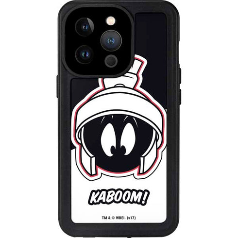 Looney Tunes Retro Marvin The Martian iPhone 14 Pro Waterproof Case