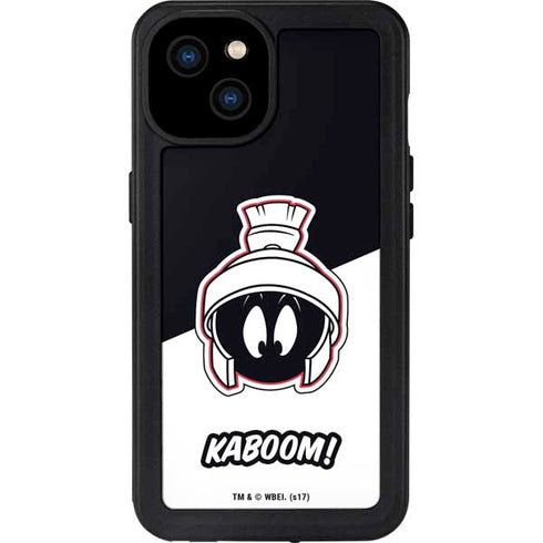 Looney Tunes Retro Marvin The Martian iPhone 15 Plus Waterproof Case