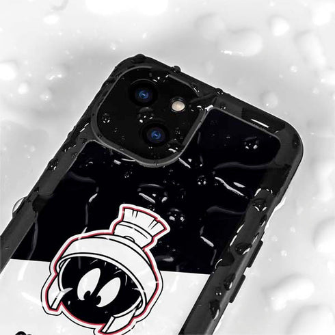 Looney Tunes Retro Marvin The Martian iPhone 15 Plus Waterproof Case