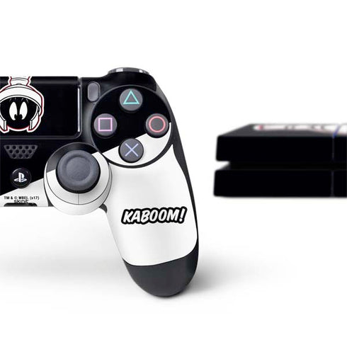 Looney Tunes Retro Marvin The Martian PS4 Console and Controller Bundle Skin