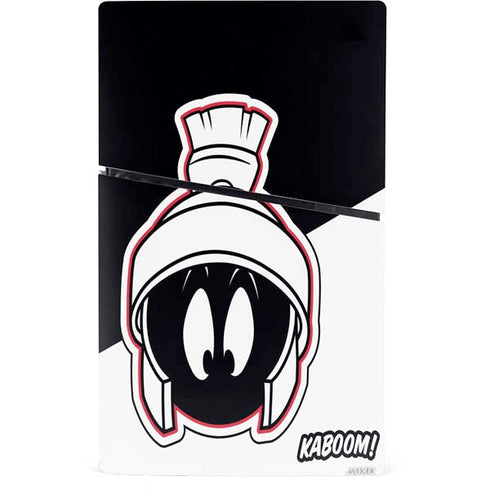 Looney Tunes Retro Marvin The Martian PS5 Slim Digital Edition Console Skin