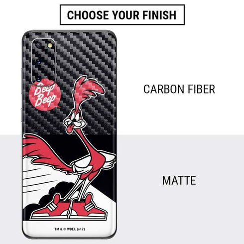 Looney Tunes Retro Road Runner Galaxy S20 Skin