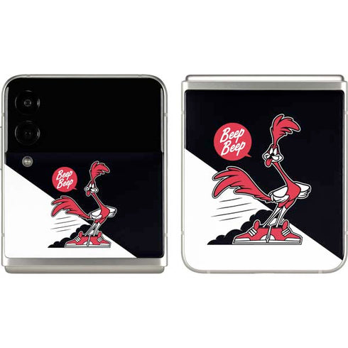 Looney Tunes Retro Road Runner Galaxy Z Flip3 5G Skin