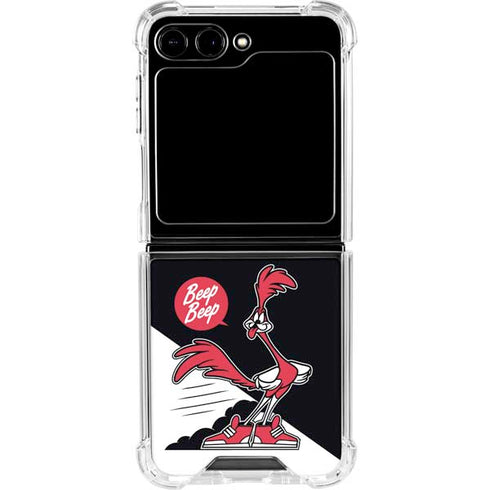 Looney Tunes Retro Road Runner Galaxy Z Flip5 5G Clear Case