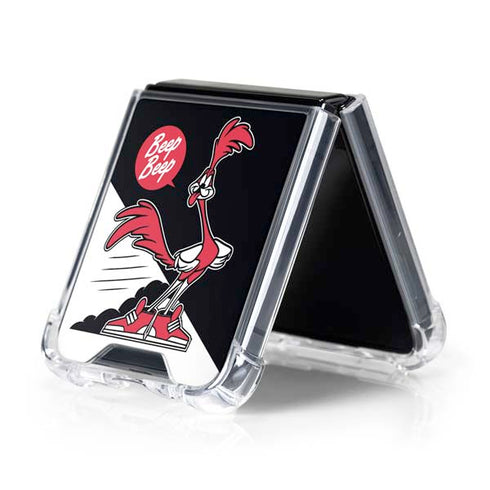 Looney Tunes Retro Road Runner Galaxy Z Flip5 5G Clear Case